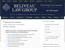 Tablet Screenshot of beliveaulaw.net
